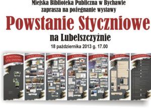 Wystawa Powstanie Styczniowe na Lubelszczyźnie do 18 października w Miejskiej Bibliotece Publicznej w Bychawie