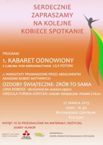 Warsztaty kobiet aktywnych gminy Bychawa oraz występ kabaretu