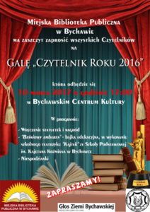 Czytelnik Roku 2016 – uroczysta gala w Bychawie