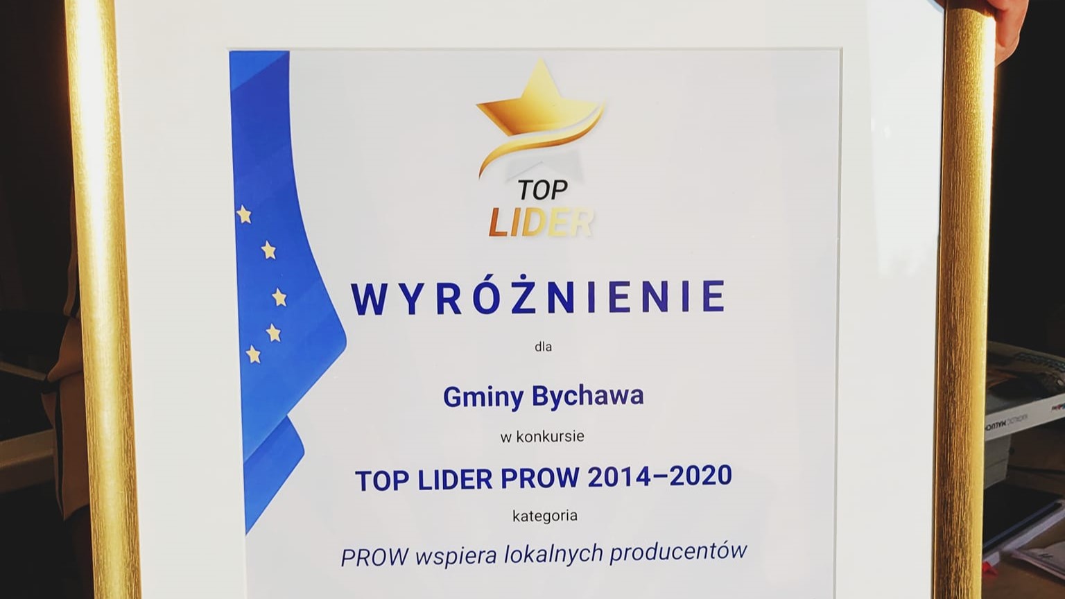Wyróżnienie w konkursie TOP LIDER PROW 2014-2020 dla Gminy Bychawa!