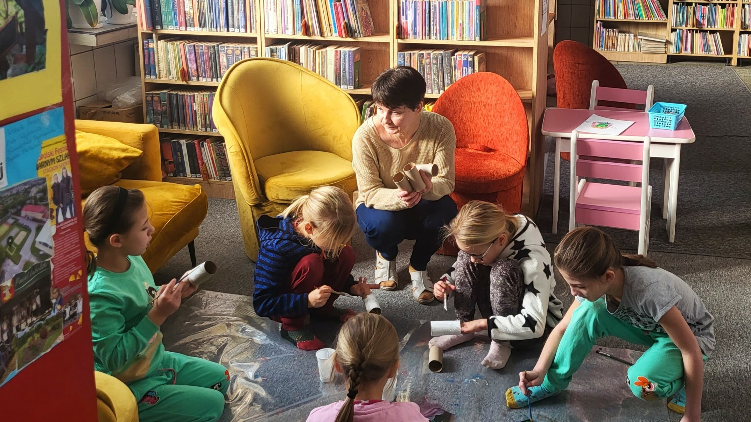 Magiczne ferie zimowe w Miejskiej Bibliotece Publicznej w Bychawie – literacko-plastyczne zajęcia z bajkowymi bohaterami